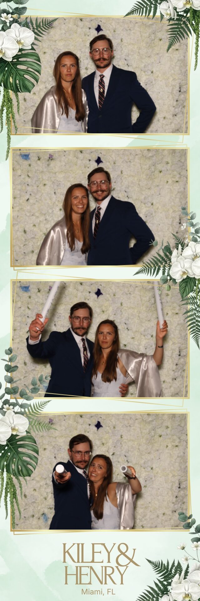 Couple's classic photo booth strip keepsake