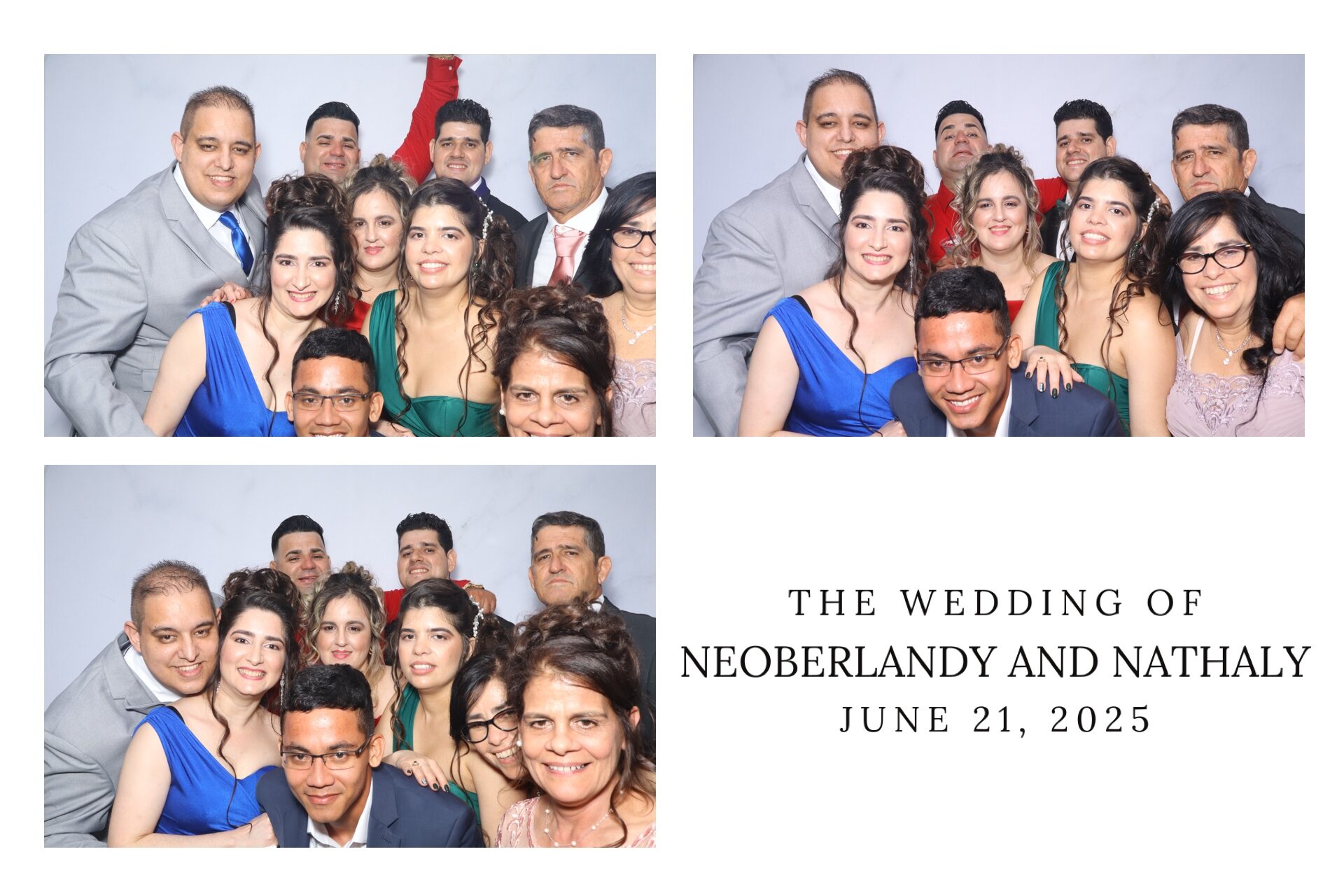 Branded wedding photo booth overlay template
