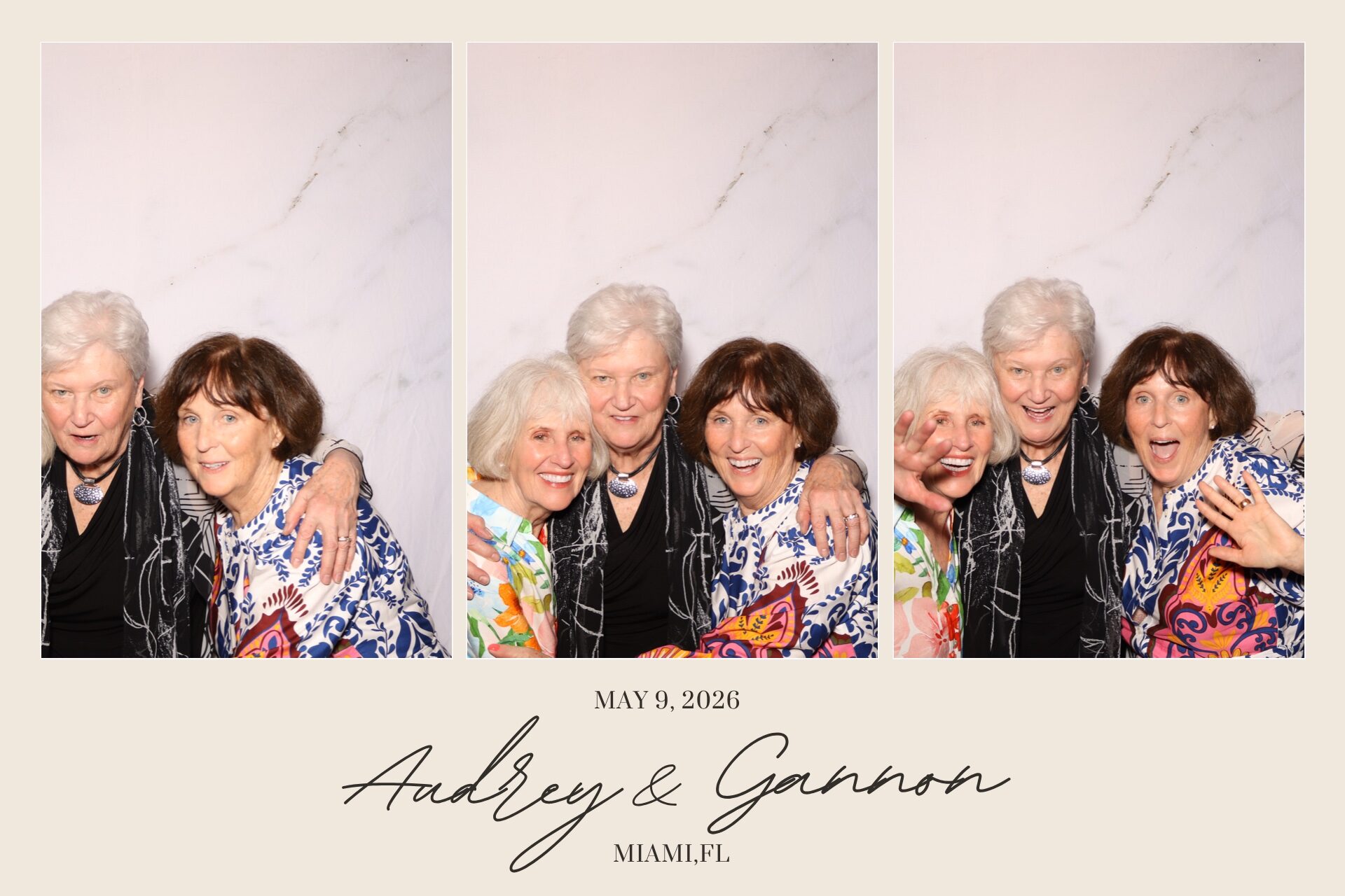 Geometric custom photo booth print template