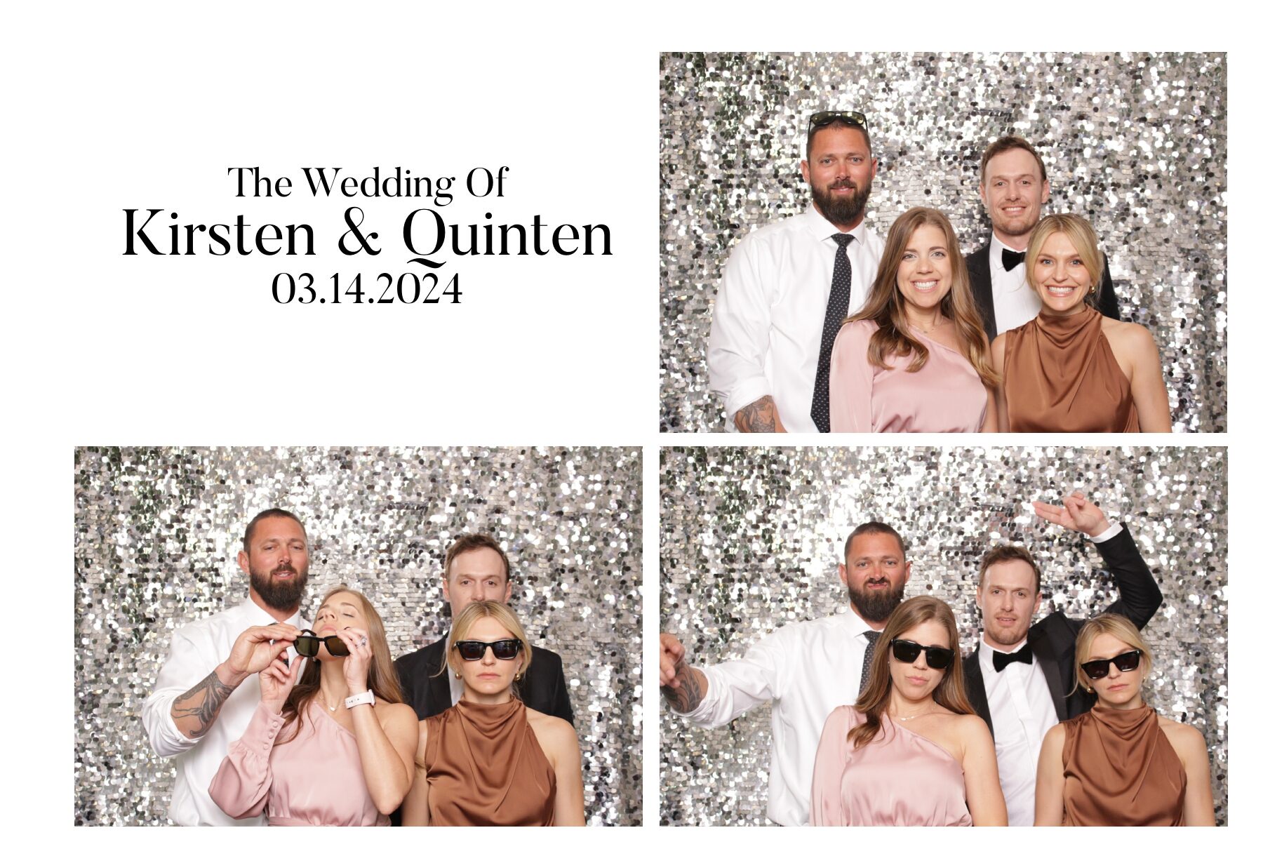 Classic typographic photo booth print template